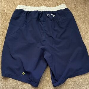 Birddogs Men's Navy Blue Lined Athletic Gym Shorts